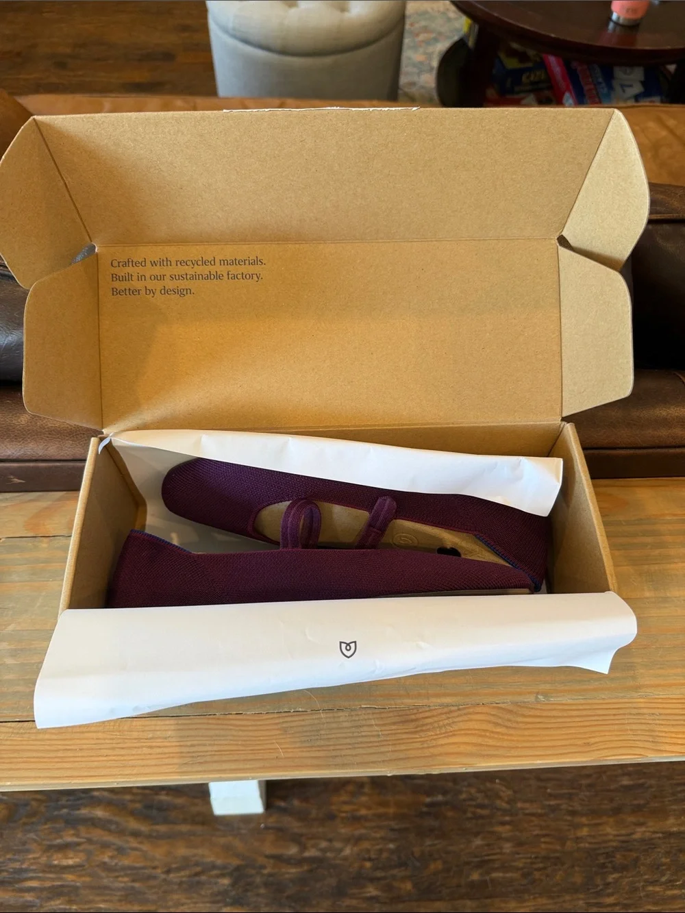 Rothy's The Square Mary Jane in Plum